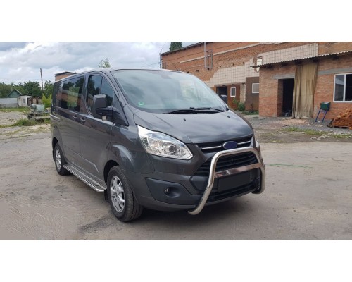Кенгурятник WT006 (нерж) для Ford Custom 2013+