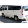 Боковые пороги Fullmond (2 шт., алюм.) Короткая база для Ford Custom 2013+ - 72994-11