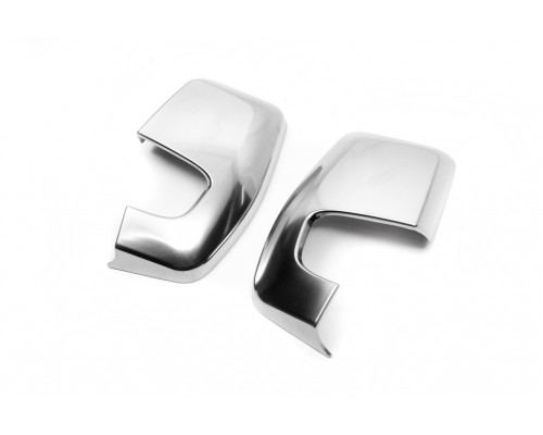 Накладки на зеркала Серый мат (2 шт, пласт) для Ford Custom 2013+ - 57118-11