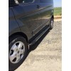 Боковые пороги Bosphorus Grey (2 шт., алюминий) Короткая база для Ford Custom 2013+ - 57318-11