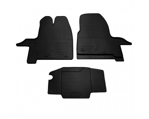 Резиновые коврики (3 шт, Stingray Premium) для Ford Custom 2013+ - 55498-11
