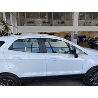Окантовка стекол (6 шт, нерж) для Ford Ecosport