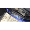 Накладки на пороги (Carmos V1, 4 шт, нерж.) для Ford Fiesta 2008-2017 - 50373-11