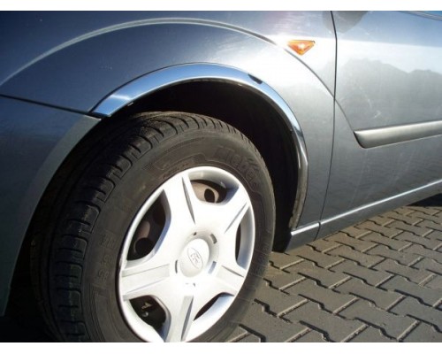 Накладки на арки (4 шт, нерж) для Ford Focus I 1998-2005