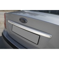 Накладка на кришку багажника (Sedan, нерж.) OmsaLine - Італійська нержавіюча сталь для Ford Focus II 2005-2008