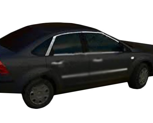 Верхня окантовка скла HB (6 шт, нерж.) для Ford Focus II 2005-2008 - 49213-11