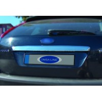 Накладка на кришку багажника (HB, нерж.) OmsaLine - Італійська нержавіюча сталь для Ford Focus II 2005-2008