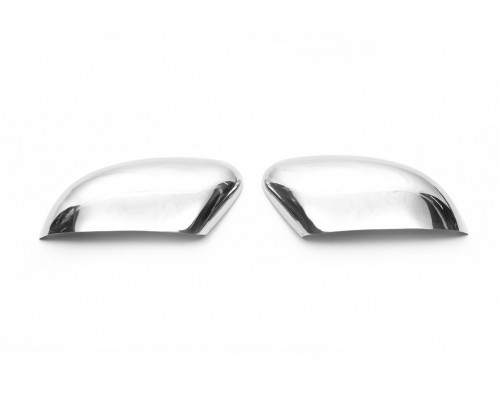 Накладки на зеркала (2 шт, нерж.) Carmos - Турецкая сталь для Ford Focus II 2008-2011 - 54602-11