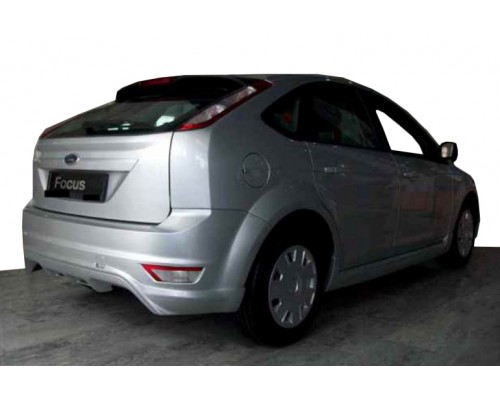 Накладка на задній бампер HB (під фарбування) для Ford Focus II 2008-2011