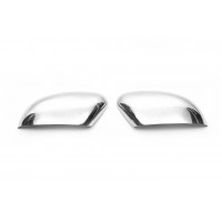 Накладки на зеркала (2 шт, нерж.) OmsaLine - Итальянская нержавейка для Ford Focus II 2008-2011