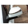 Накладки на зеркала (2 шт, нерж.) OmsaLine - Итальянская нержавейка для Ford Focus II 2008-2011 - 48573-11