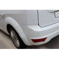 Ford Focus II 2008-2011 Накладки заднего рефлектора (2 шт, нерж)