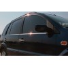 Наружняя окантовка стекол (4 шт, нерж.) OmsaLine - Итальянская нержавейка для Ford Fusion 2002-2009 - 53712-11
