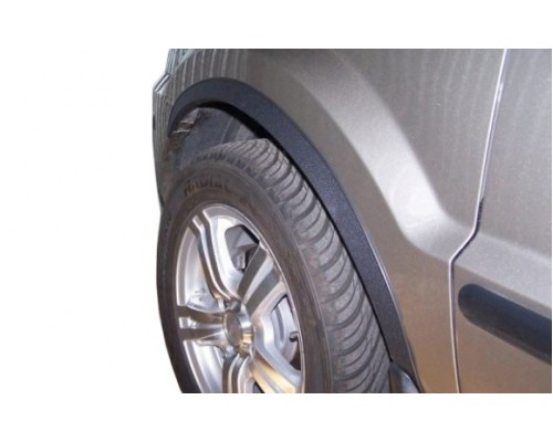 Накладки на арки (4 шт, чорні) для Ford Fusion 2002-2009