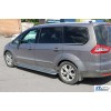 Боковые пороги KB001 (нерж) 60 мм для Ford Galaxy 2007-2015 - 76712-11