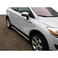 Бічні труби з вигином (2 шт., нерж.) для Ford Kuga 2008-2013
