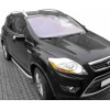 Боковые пороги Fullmond (2 шт, алюм.) для Ford Kuga 2008-2013 - 66878-11