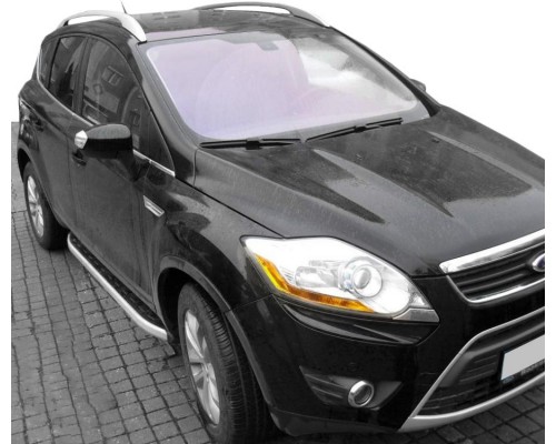 Бічні пороги Fullmond (2 шт, алюм.) для Ford Kuga 2008-2013 - 66878-11