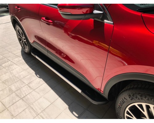 Боковые пороги RedLine V1 (2 шт., алюминий) для Ford Kuga/Escape 2019+︎ - 73482-11