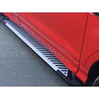 Бічні пороги Line (2 шт., алюміній) З пофарбованим листям на дверях для Ford Kuga/Escape 2013-2019