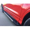 Боковые пороги RedLine V1 (2 шт., алюминий) С черной листвой на дверях для Ford Kuga/Escape 2013-2019 - 78111-11