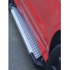 Бічні пороги Allmond Grey (2 шт, алюм.) З чорним листям на дверях для Ford Kuga/Escape 2013-2019 - 78102-11