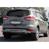 Задня дуга AK002-2 (нерж) для Ford Kuga/Escape 2013-2019