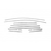 Верхня окантовка скла (12 шт, нерж) для Ford Kuga/Escape 2013-2019
