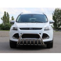 Кенгурятник WT002 (нерж.) для Ford Kuga/Escape 2013-2019
