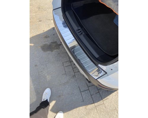 Накладка на задний бампер Carmos (нерж) для Ford Kuga/Escape 2013-2019 - 57057-11