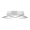 Нижні молдинги скла OmsaLine (10 шт, нерж) для Ford Kuga/Escape 2013-2019 - 61168-11