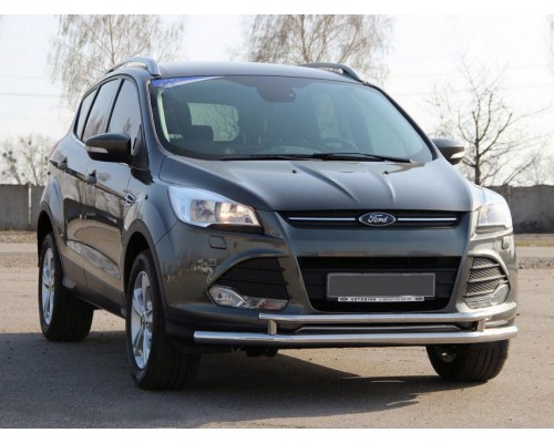 Передній захист ST014 (нерж.) 60/42 мм для Ford Kuga/Escape 2013-2019
