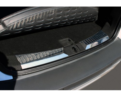 Накладка на поріг багажника (2 частини, нерж) для Ford Kuga/Escape 2013-2019 - 78189-11