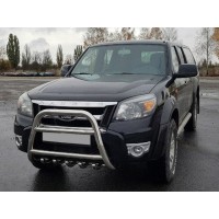 Кенгурятник QT008 (нерж) для Ford Ranger 2007-2011