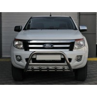 Передняя защита WT003 (нерж.) для Ford Ranger 2011↗ гг.