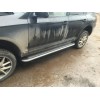 Ford Ranger 2011+ Боковые пороги Maydos v2 (2 шт., алюминий -2021 нерж) - 59457-11