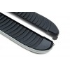 Боковые пороги Tayga Grey (2 шт., алюминий) для Ford Ranger 2011+ - 75367-11