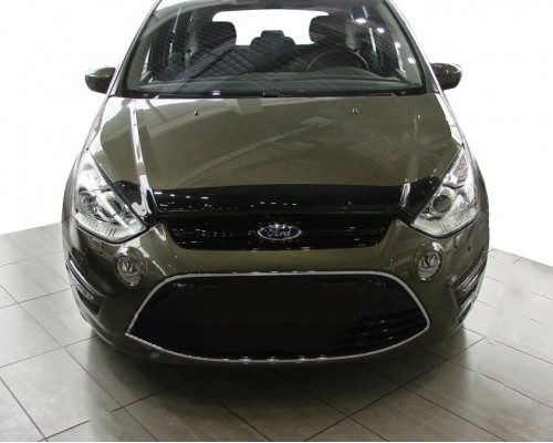 Дефлектор капота 2010-2021 (VIP) для Ford S-Max 2007-2014 - 70881-11