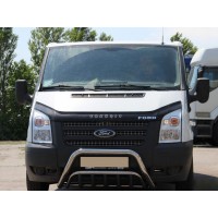 Кенгурятник WT002 (2006-2014, нерж.) для Ford Transit 2000-2014