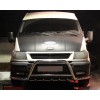 Кенгурятник з вусами WT003-Plus (2000-2006, нерж.) для Ford Transit 2000-2014