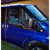 Окантовка стекол OmsaLine (2 шт, нерж.) Carmos - Турецкая сталь для Ford Transit 2000-2014 гг