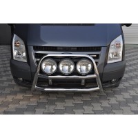 Кенгурятник WT018 (2006-2014, нерж.) для Ford Transit 2000-2014