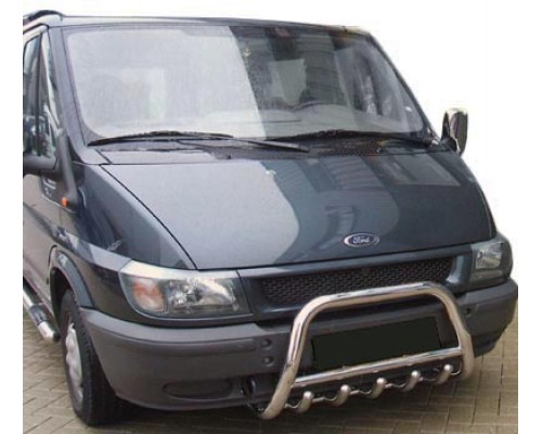 Кенгурятник WT003 (2000-2006, нерж.) для Ford Transit 2000-2014 - 79382-11