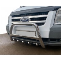 Кенгурятник WT004 (нерж) для Ford Transit 2000-2014