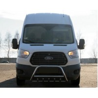 Кенгурятник WT003 (нерж.) для Ford Transit 2014+