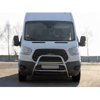Кенгурятник WT022 (нерж.) для Ford Transit 2014+