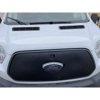 Зимняя накладка на решетку (2014-2018) Глянцевая для Ford Transit 2014+