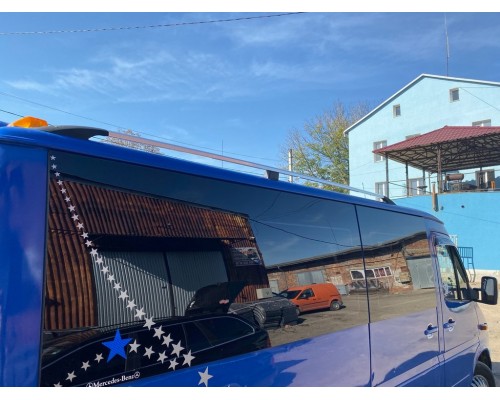 Рейлинги DD (2 шт, алюм) 265 см, Хром для Ford Transit 2014+ - 65695-11
