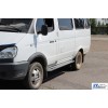 Бічні пороги KB001 (нерж) 60 мм Газель, соболь - 74769-11
