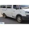 Бічні пороги KB001 (нерж) 60 мм Газель, соболь - 74769-11